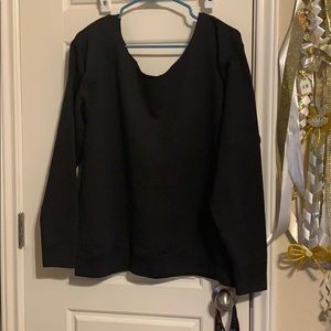 Off the shoulder sweatshirt